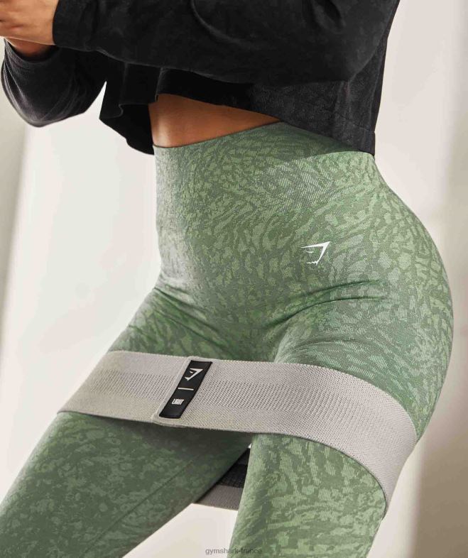 Gymshark adapter les leggings sans couture pour animaux sauvage | iguane vert femmes 6HF28307